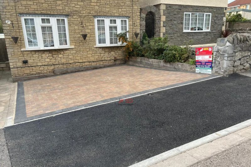Driveway with Rustic Brick, Charcoal Border and Dropped Kerb in Yate, Bristol (4)